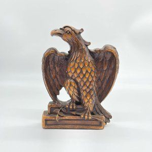 Vintage SyrocoWood Federal Eagle Bookend Wooden